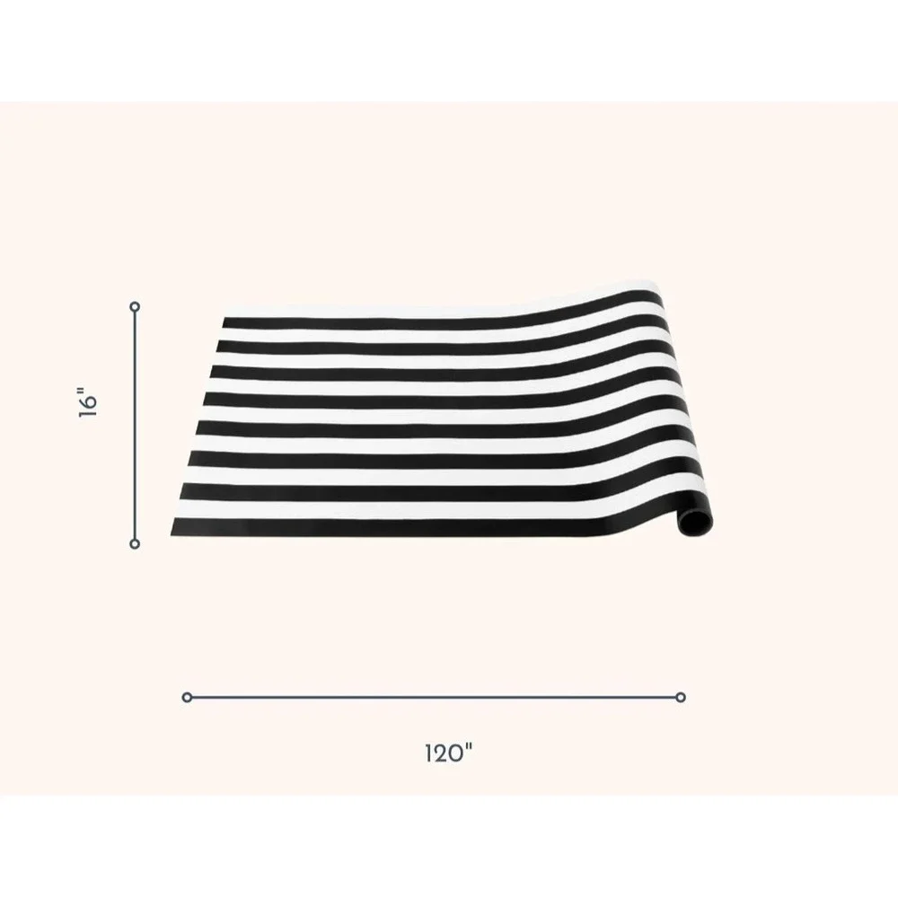 Graduation Table Runner by Bonjour Fete Black and White